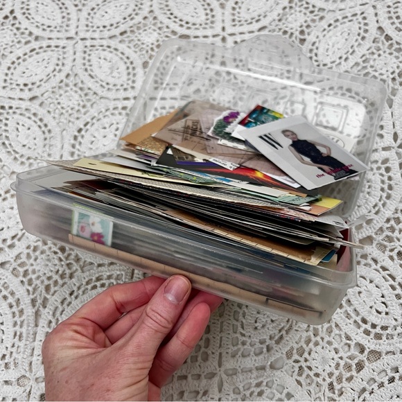 Sterilite pencil box loaded with paper ephemera #9 - Picture 3 of 17